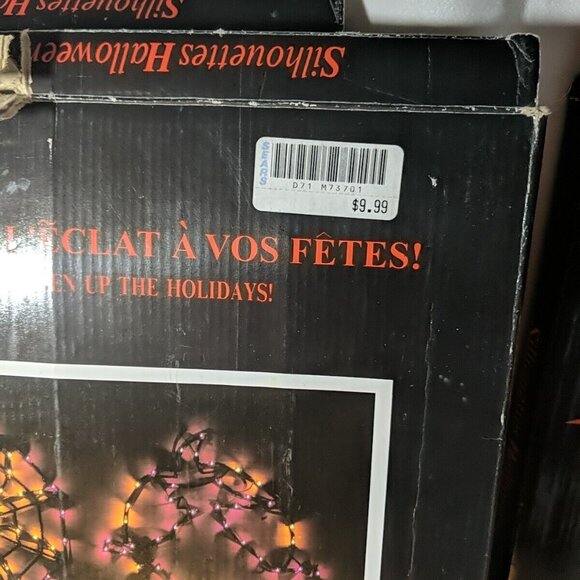 3 Set Vintage Sears Halloween Silhouettes Lights Window Decor Cat Witch Ghost - Picture 12 of 16